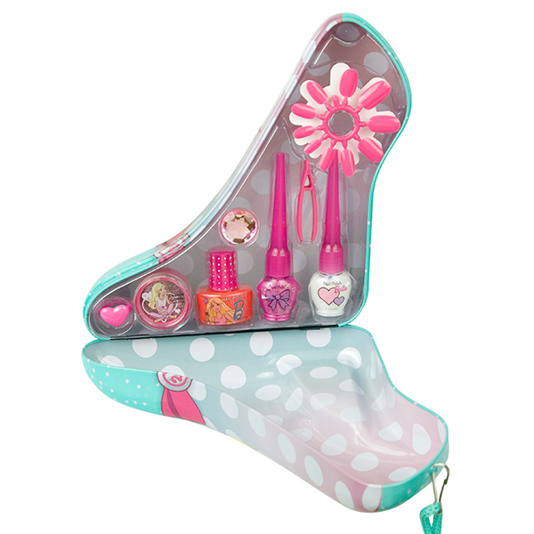 Набор детской декоративной косметики из серии Barbie, в зеленой туфельке  